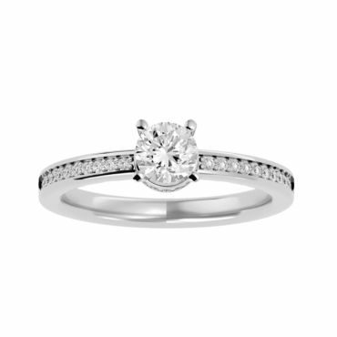 Glenlivet Hidden<span class="diamond"> Halo Pave 0.50ct Ring</span>