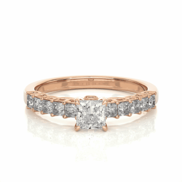 Glenkindie Princess <span class="diamond">Simple Unique Pave 0.50ct Ring</span>