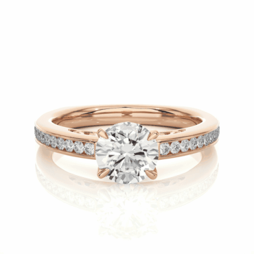 St Kilda <span class="diamond">Euro Shank Round Vintage Pave 1ct Ring</span>