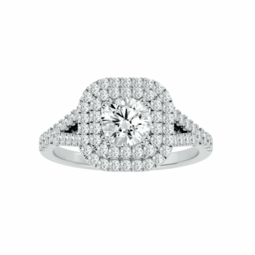 Benmore <span class="diamond">Halo Split Shank 0.70ct Ring</span>