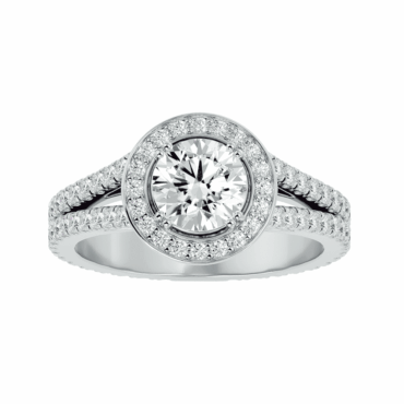 Kelvingrove<span class="diamond"> Halo Split Shank 1ct Ring</span>