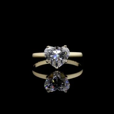 Claridge Heart <span class="diamond"> Solitaire Ring</span>