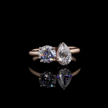 Xylich Moon <span class="diamond">Two Stone Ring</span>