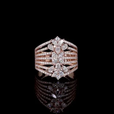 Sgian Flame <span class="diamond">Solitaire Ring</span>