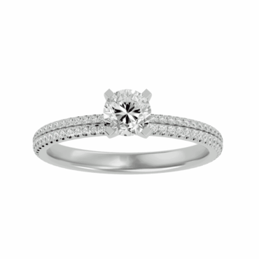 Selkirk<span class="diamond"> Pave Solitaire 0.81ct Ring</span>