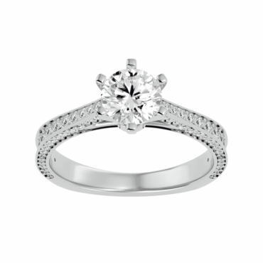 Inverness Six<span class="diamond"> Prong Pave 1.25ct Ring</span>