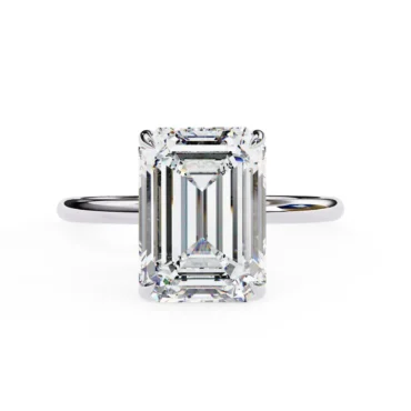 Borders Emerald <span class="diamond">Hidden Halo Solitaire 2.5ct Ring</span>