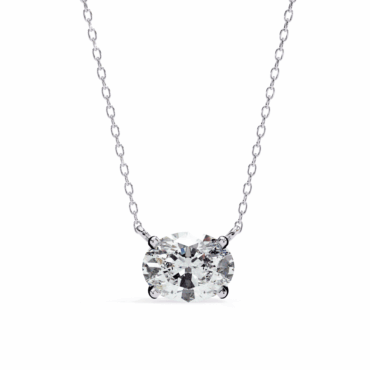 Beauly East <span class="diamond">West Oval Solitaire 1.5ct Pendant</span>