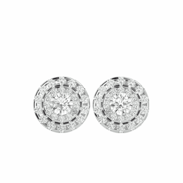 Arran Halo <span class="diamond">Solitaire Studs 0.45ct Earrings</span>