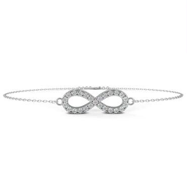 Trossachs Infinity <span class="diamond">Round Two Tone Bracelet</span>