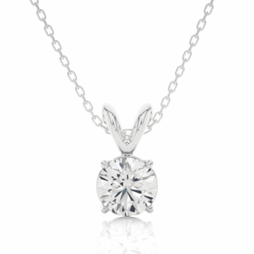 Tomatin V-Shaped <span class="diamond">Loop Solitaire 0.5ct Pendant</span>