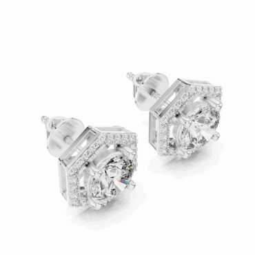 Cardigan halo <span class="diamond">1.26ct Earrings</span>
