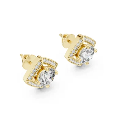 Culzean halo <span class="diamond">1.26 ct Earrings</span>