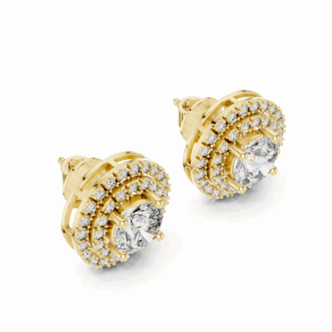 Stirling Halo <span class="diamond">1.27 ct Earrings</span>
