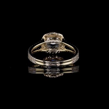 Latheron Cushion <span class="diamond">Halo 2ct Diamond Ring</span>