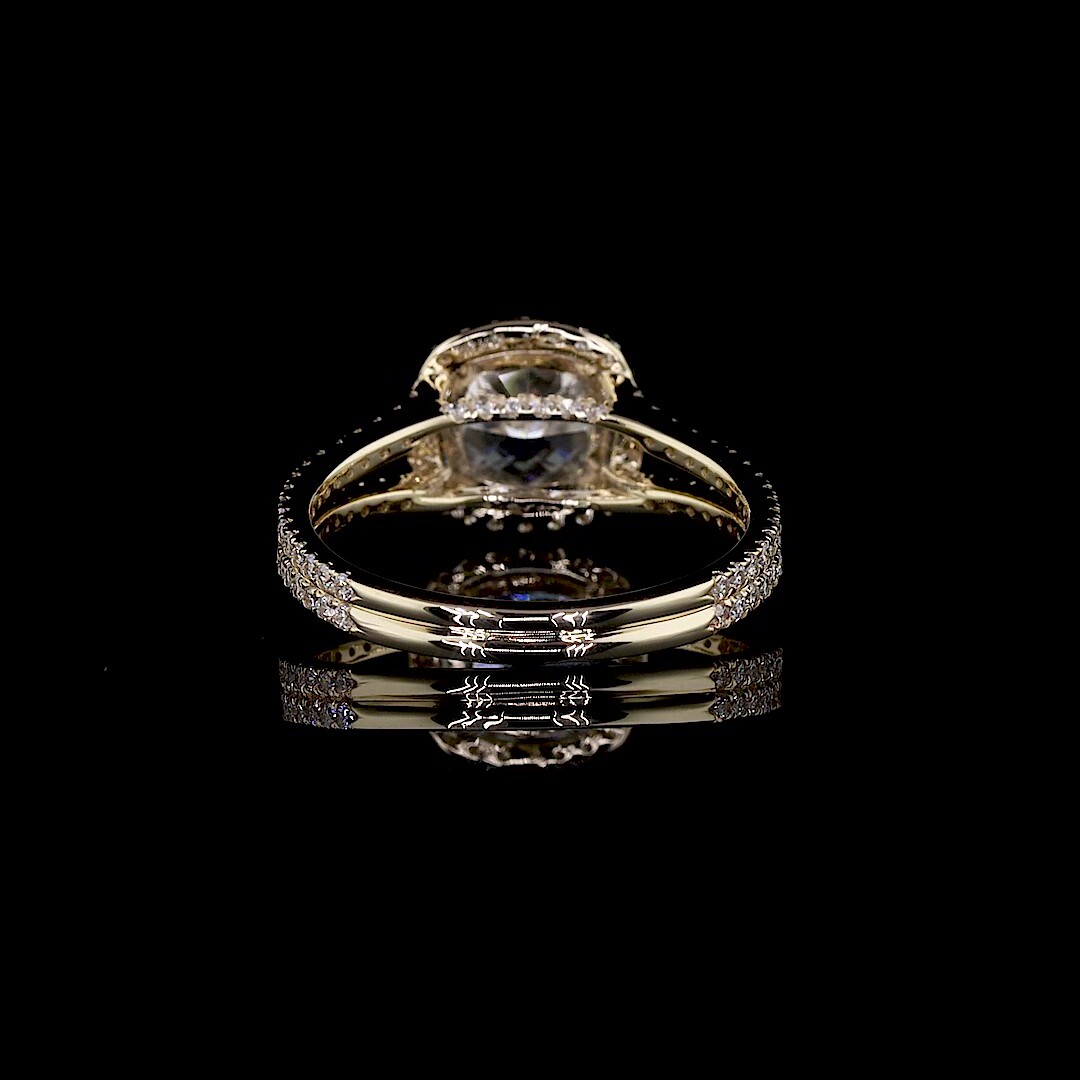 Latheron Cushion <span class="diamond">Halo 2ct Diamond Ring</span>