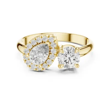 Deptford Two <span class="diamond">Stone 0.30ct Ring</span>