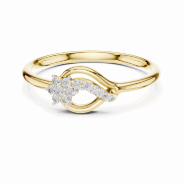 Scottish Twist & Ivy Lab Diamond Ring