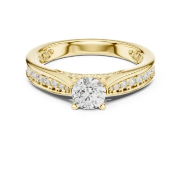 Ginkgo Pave <span class="diamond">0.54 ct Ring</span>